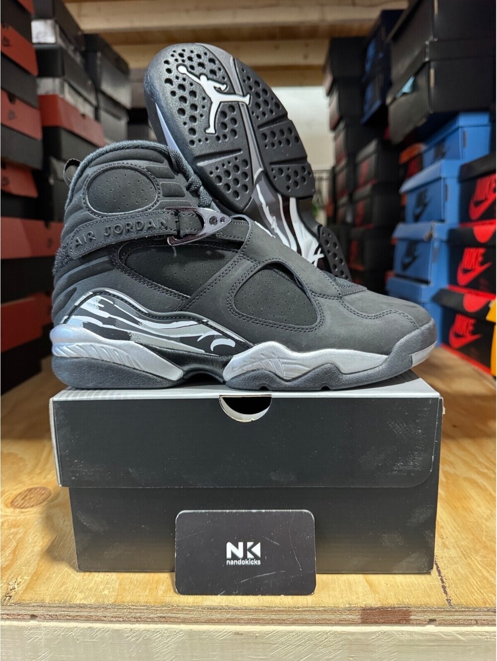 Air Jordan 8 Retro GS 'Chrome' 2026 305368-007 BRAND NEW GRADE SCHOOL SIZE 7